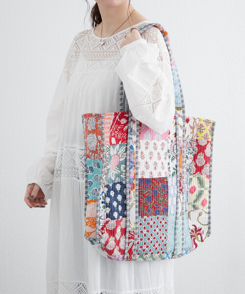コヤンイサムチョン パッチワーク マチ付き バッグ コヤンイサムチョン