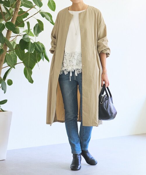 BEARDSLEY（ビアズリー）の「ダンボール裾レースプルオーバー（Tシャツ