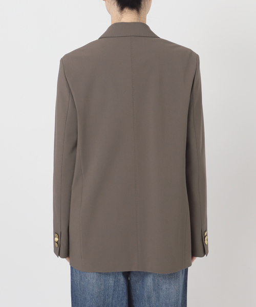 新色有り / 追加》プレーンウィーブダブルブレストジャケット