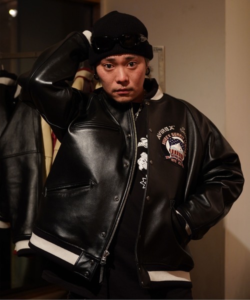 AVIREX（アヴィレックス）の「【SUMMIT × AVIREX】 LEATHER VARSITY