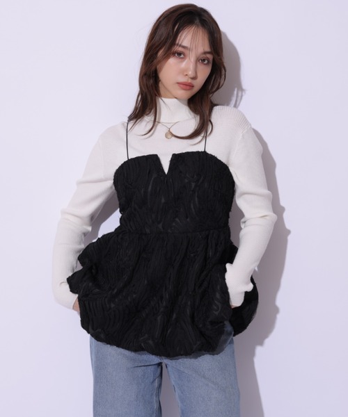 Rirandture（リランドチュール）の「チュール刺繍バルーンキャミ