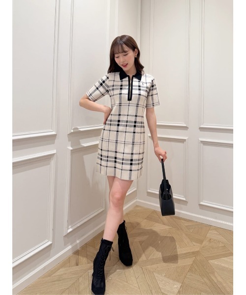 Her lip to（ハーリップトゥー）の「Trois Logo Knit Mini Dress