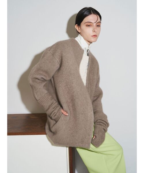 ELENDEEK（エレンディーク）の「CNラクーンミックスWカーディガン