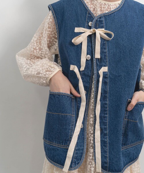 FREAK'S STORE（フリークスストア）の「リボン付きベスト（ベスト