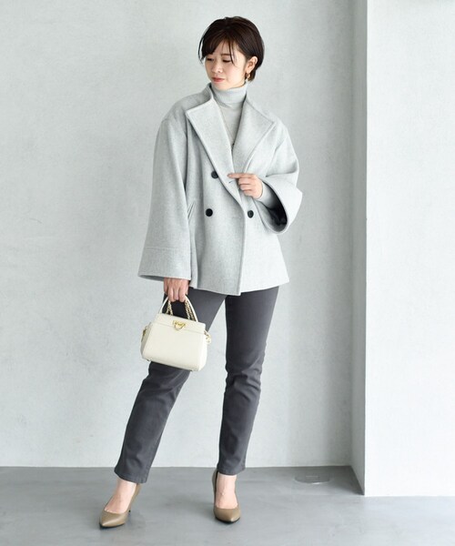 UNTITLED（アンタイトル）の「◇ジロンラム ノーカラーショートコート