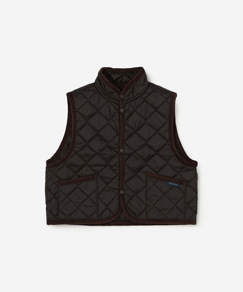 LAVENHAM | 〈別注〉 クロップド スタンドカラーキルティングベスト