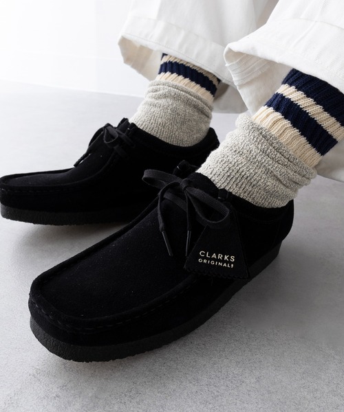 セール】【CLARKS】WALLABEE/ワラビー 26155515 RWK（モカシン/デッキ