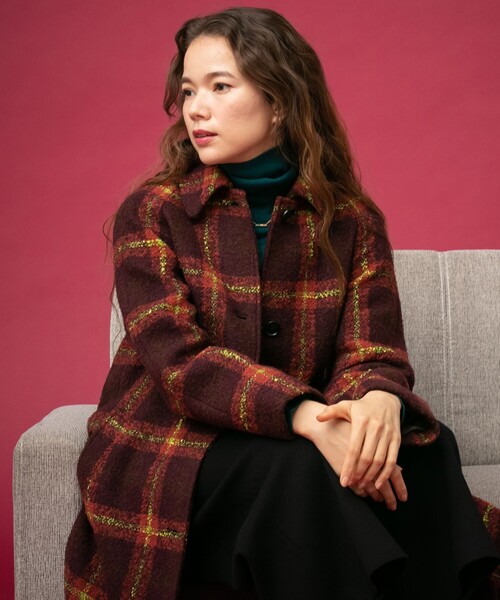 PS Paul Smith（ピーエスポールスミス）の「チェックブークレ コート