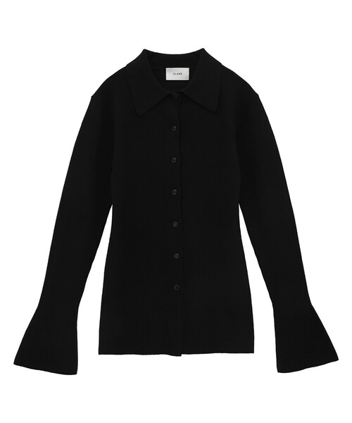 CLANE（クラネ）の「【CLANE/クラネ】COLLAR RIB CARDIGAN/カラーリブ