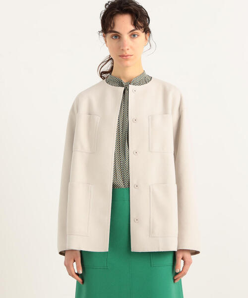 BALLSEY（ボールジィ）の「ニードルジャージー ノーカラージャケット