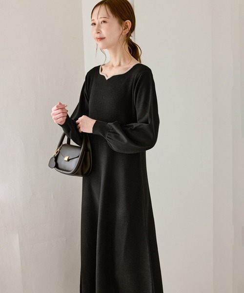 セール】ハートネックニットワンピース（ワンピース）｜ROPE' PICNIC