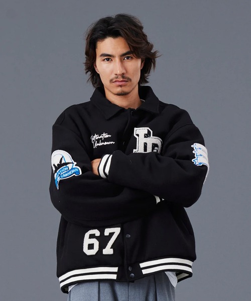 Liberaiders/リベレイダース LR VARSITY JACKET ロゴワッペン ウール