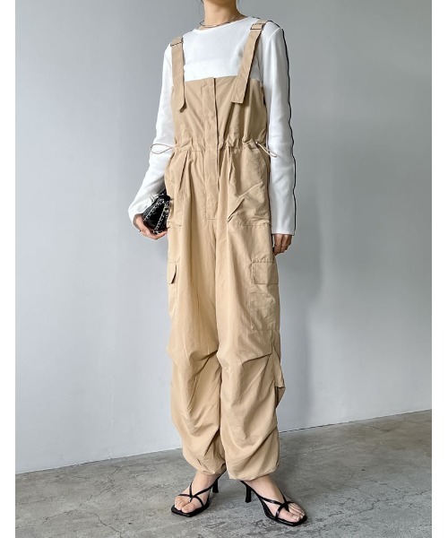 2024SS COLLECTION][低身長/高身長サイズ有]ナイロンタフタウエスト