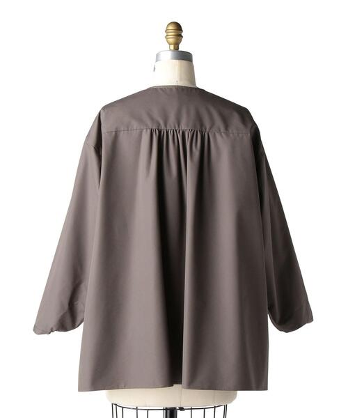 Drawer（ドゥロワー）の「Drawer ウェザーノーカラーギャザーブラウス