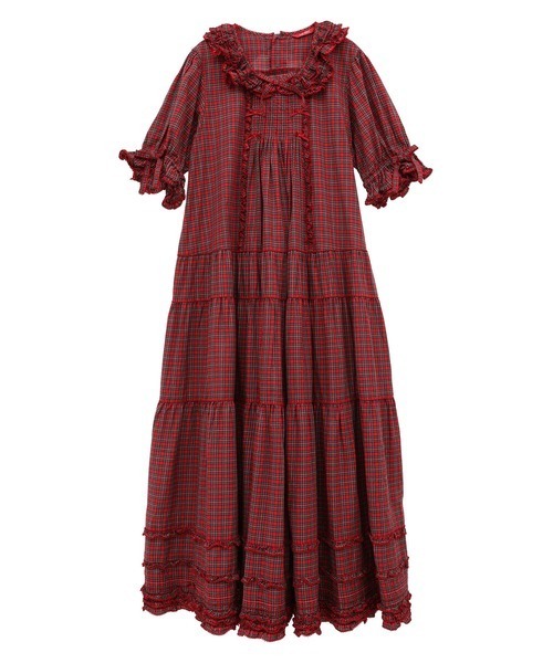 PINK HOUSE（ピンクハウス）の「タータンチェックワンピース