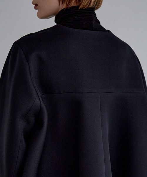 ◇エアートリプルクロスバックフレアジャケット（ノーカラーコート