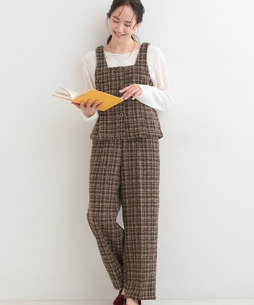 セール】【2点セット】着るだけで決まる クラシカルなツイード調