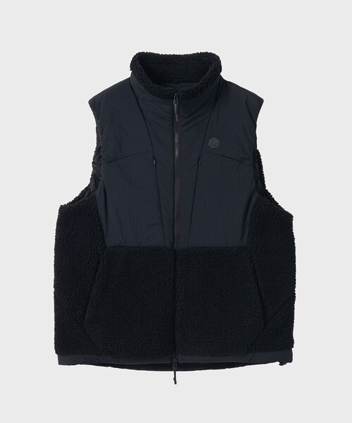 美品】KEBOZ×NANGA コラボ リバーシブル ダウンベスト 黒 M NANGA