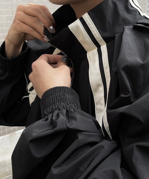 Chikashitsu +】set up line track jacket / 【チカシツプラス