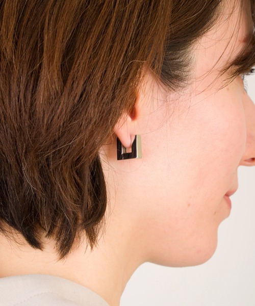 TOM WOOD（トムウッド）の「【TOMWOOD】Square Hoops Small シルバー