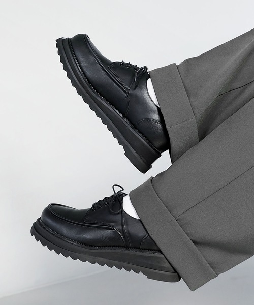 ダブルソールシャークコンビネーションモカシンシューズ（モカシン