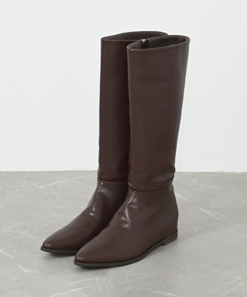 インソールロングブーツ 【低身長・小柄女性】（ブーツ）｜COHINA