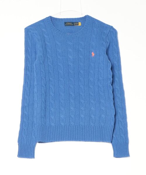 セール】ケーブル ウールカシミヤ クルーネック セーター（ニット