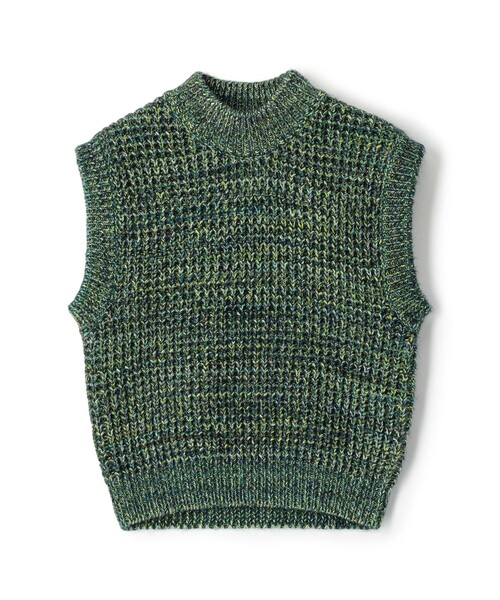 caban（キャバン）の「コットンカシミヤミックスワッフル モックネック