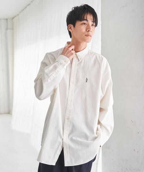 coen（コーエン）の「”ワンポイント刺繍シリーズ”働く人刺繍チノボタン