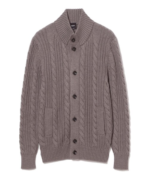 BAFY（バフィー）の「BAFY / 別注 ウール ケーブル スタンドカラー