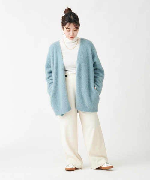 IENA（イエナ）の「フォックスカシミヤ Vネックカーディガン