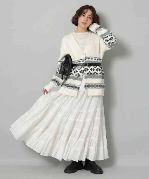 コットン楊柳ティアードスカート（スカート）｜Arpege story