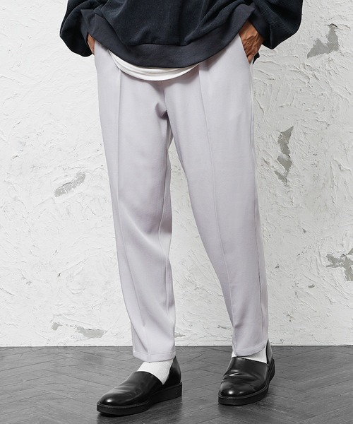 MinoriTY】さらさら素材きれいめチノパンツ テーパードパンツ