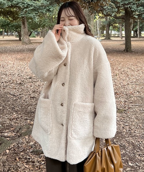 OLUN（オルン）の「loose 2way boa coat/ルーズ2wayボアコート（その他