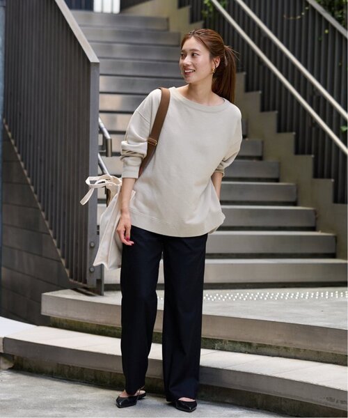 ≪一部カラーWEB限定 / 追加≫ボートネックワイドスウェット