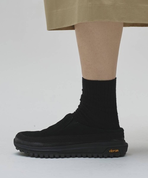 TODAYFUL（トゥデイフル）の「Squaretoe Leather Sabot（スリッポン