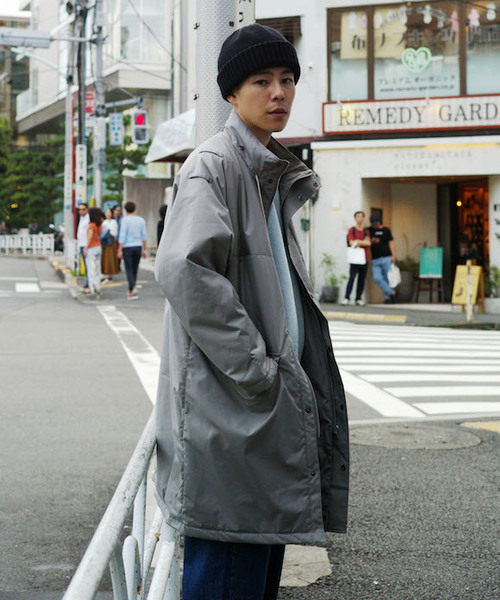 AURALEE（オーラリー）の「AURALEE FINX NYLON OX BATTING HOODED COAT