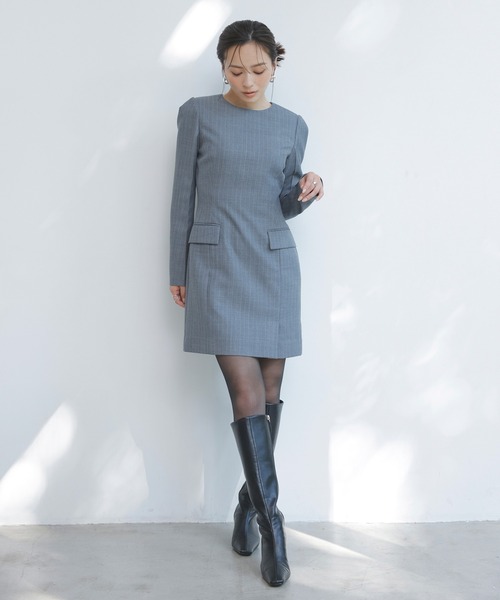 anuans（アニュアンス）の「パネルラインミニワンピース（ワンピース