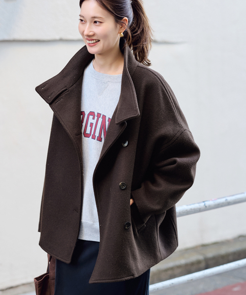 セール】メルトンコクーンコート（その他アウター）｜FRAMeWORK