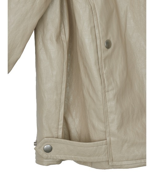 Ameri（アメリ）の「PASTING LIKE SYNTHETIC LEATHER JACKET（その他