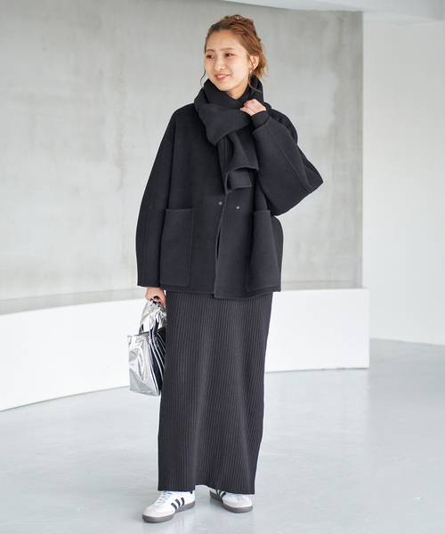 セール】《追加》ビーバーストール付きセットコート（ノーカラーコート