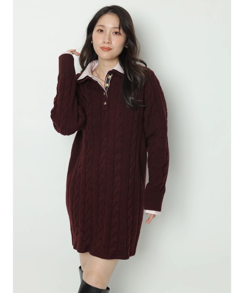 Apuweiser-riche（アプワイザーリッシェ）の「ケーブルシャツ