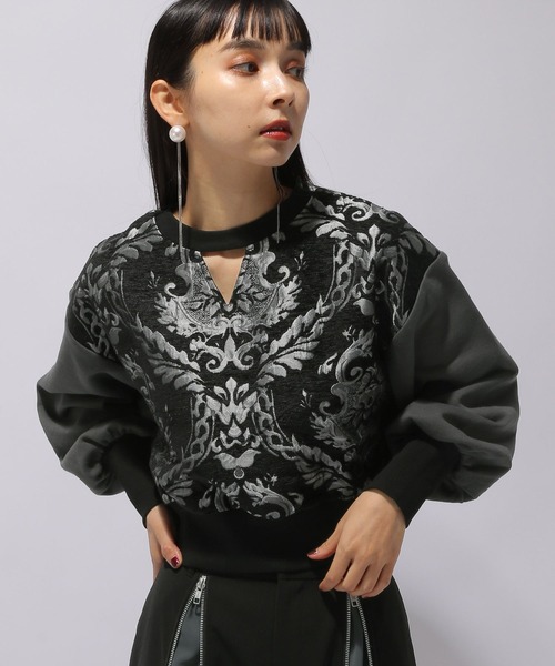 HARE（ハレ）の「2WAYゴブランキリカエプルオーバー(HARE)（スウェット