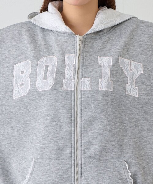 セール】パッチワークロゴZIPパーカー（パーカー）｜OLIVE des OLIVE