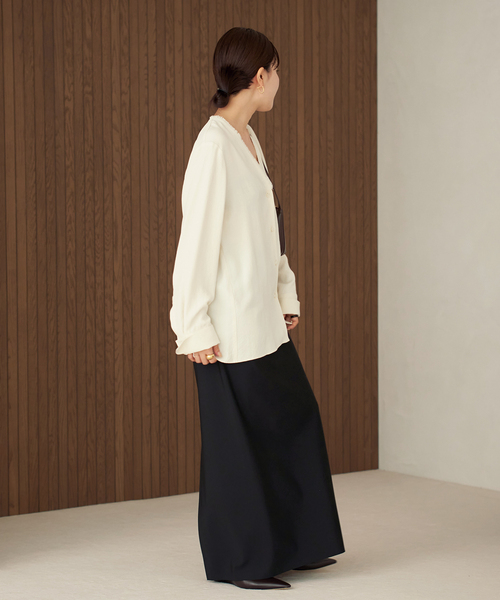 セール】《追加》R'IAM ノーカラーシャツ（シャツ/ブラウス）｜Plage