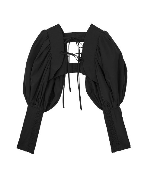 Ameri（アメリ）の「VOLUME SLEEVE BOLERO（Tシャツ/カットソー）」 - WEAR