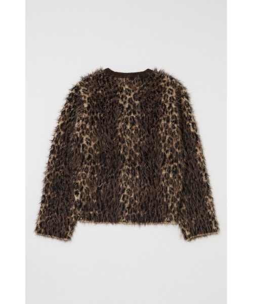 MOUSSY（マウジー）の「BRUSHED LEOPARD カーディガン（カーディガン