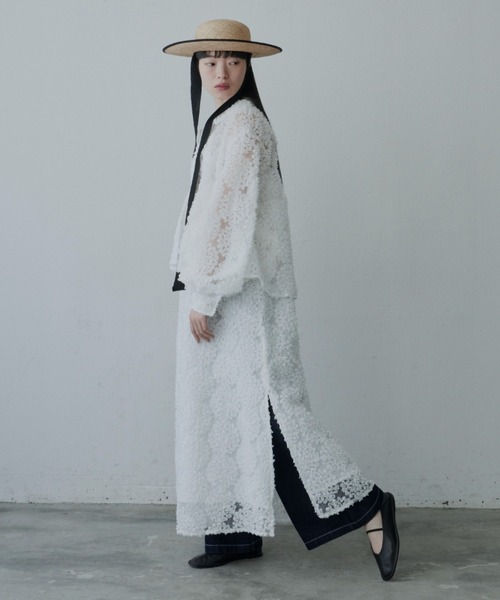 PERNA（ペルナ）の「フラワーフリルレースワンピース（ワンピース