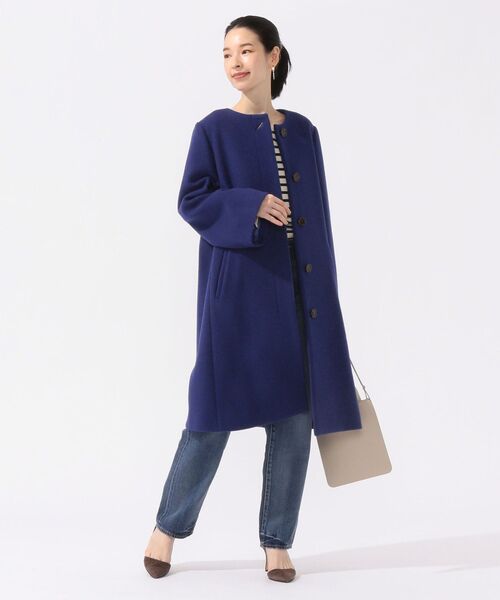 SHIPS（シップス）の「MANTECOノーカラーコート◇（ノーカラーコート