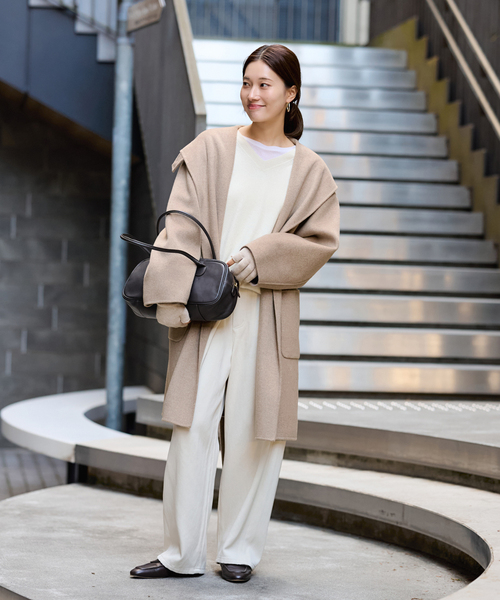 セール】SUPER160'sフーディショートコート（その他アウター